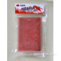 Вакуумная упаковка замороженного мяса тунца, очищенного и проколотого